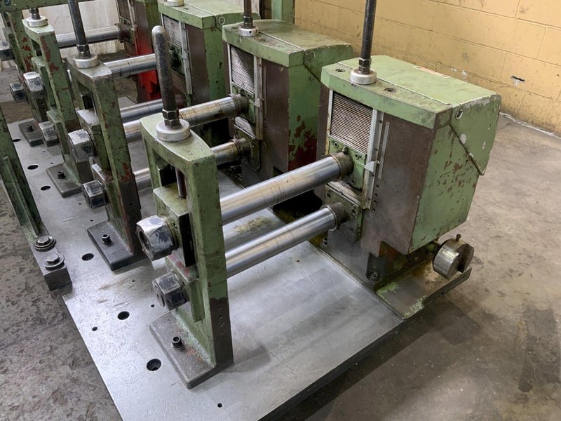 (4) Yoder M3 3" X 18" RAFTED Rollformer head: STOCK #81026