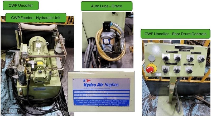 220 TON AIDA #NCI-200(2) PRESS LINE, COMPLETE WITH CWP SPACE-SAVER COIL FEED LINE: STOCK #22209