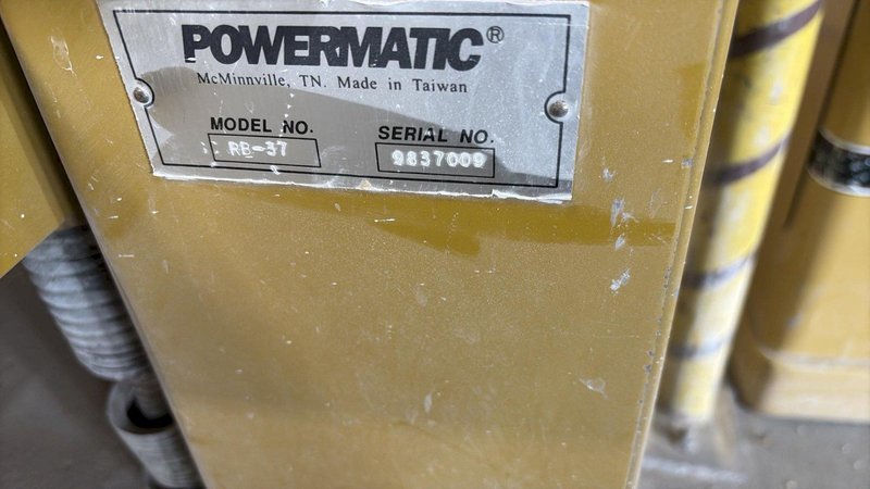 1 - PREOWNED POWERMATIC SANDER, MODEL #: RB-37, S/N: 9837009