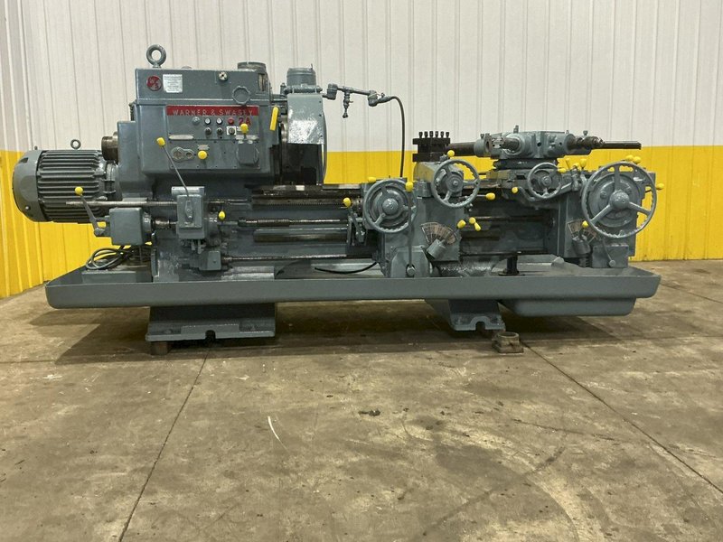 2A WARNER &amp; SWASEY MODEL #M-3470 CROSS SLIDING TURRET LATHE: YOBRO #25009