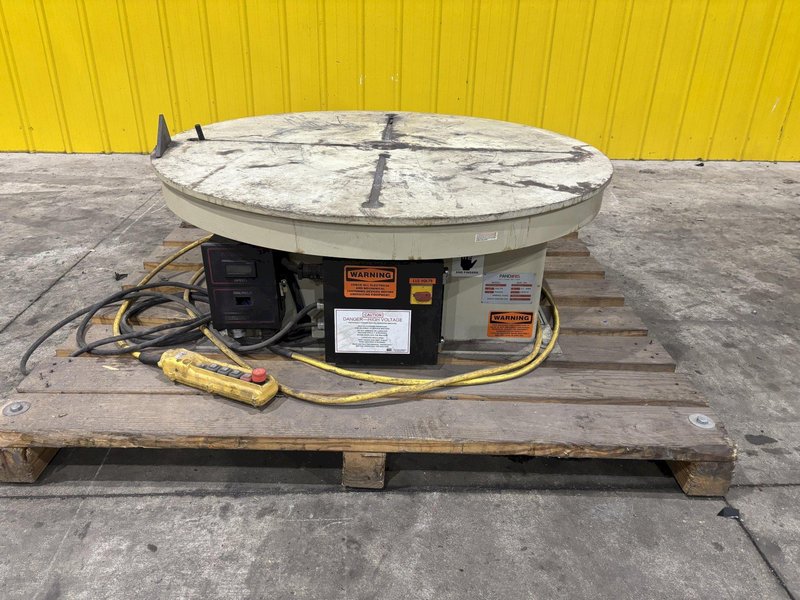 12,000 LBS X 48" PANDJIRIS MODEL MT-120-4.5 POWERED ROTARY TABLE WELDING POSITIONER, 115V: STOCK #22644