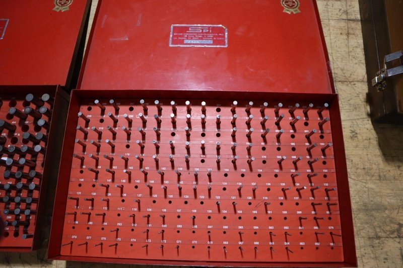 SPI Pin / Plug Gages, (2 Boxes) .061 - 250" Plus and (1) .251-.500" PLus - Incomplete- Auction Item