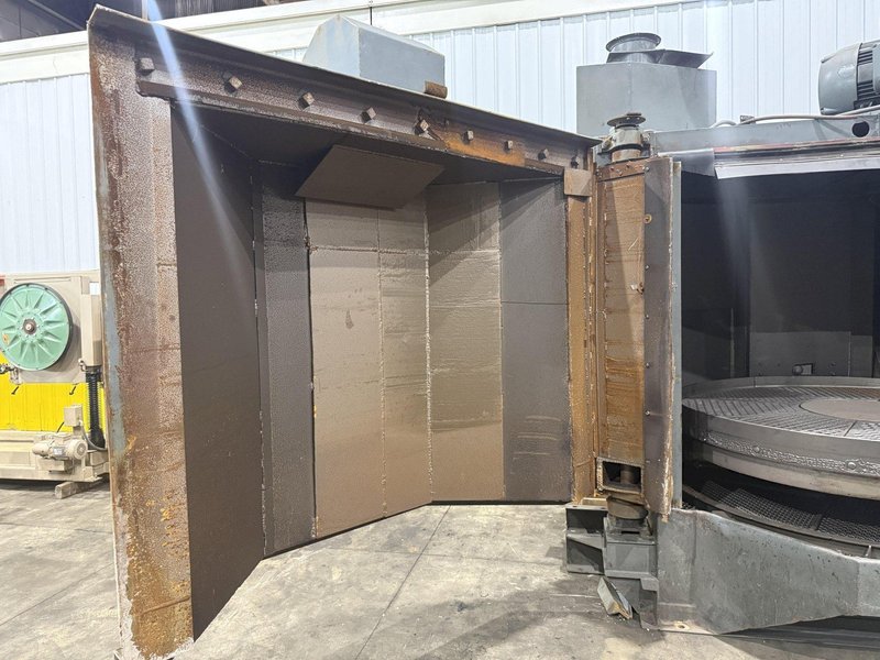 72" PANGBORN MODEL #6LK ROTOBLAST SWING OUT TABLE (2 TABLES)  SHOT BLAST MACHINE: STOCK #22783