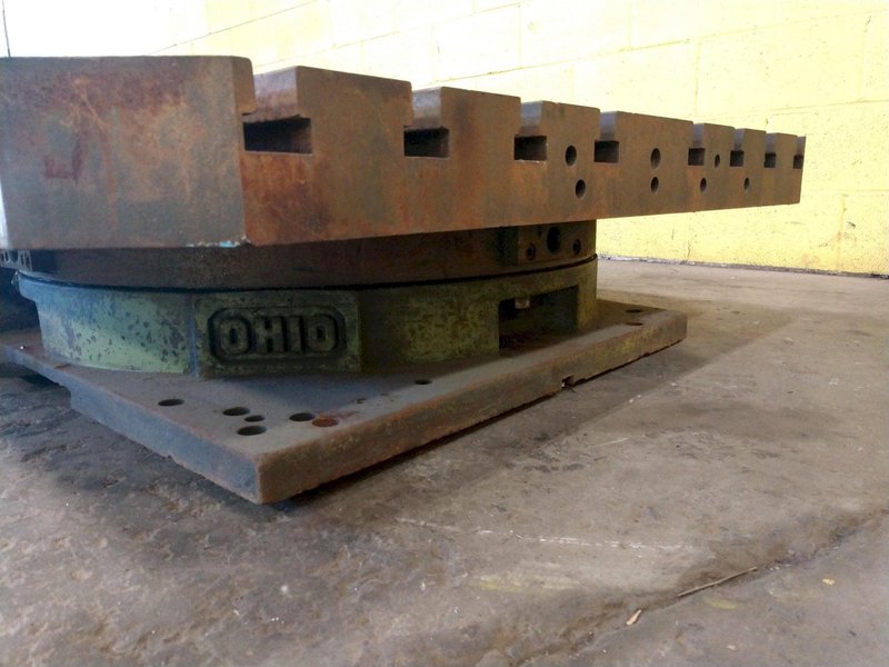 48&quot; x 48&quot; OHIO T SLOT ROTARY TABLE: STOCK 14674