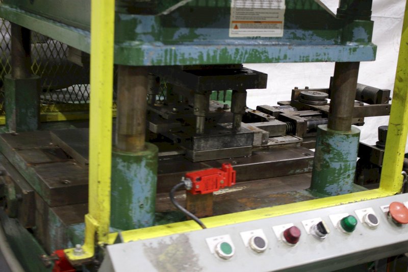 60 TON TISHKEN  4 POST CUTOFF PRESS: STOCK #73911