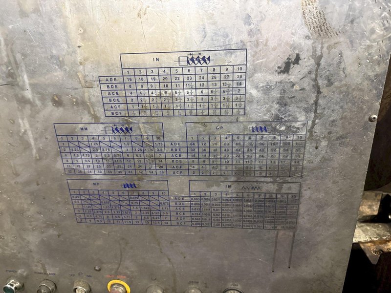 35" x 120" WILLIS MODEL #PK35 HOLLOW SPINDLE ENGINE LATHE 10" HOLE: YOBRO #24547