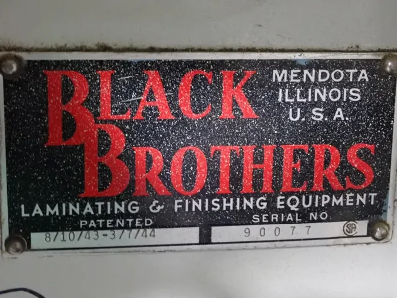 BLACK BROTHERS 45" GLUE SPREADER   -  8/10/43-3/7/44