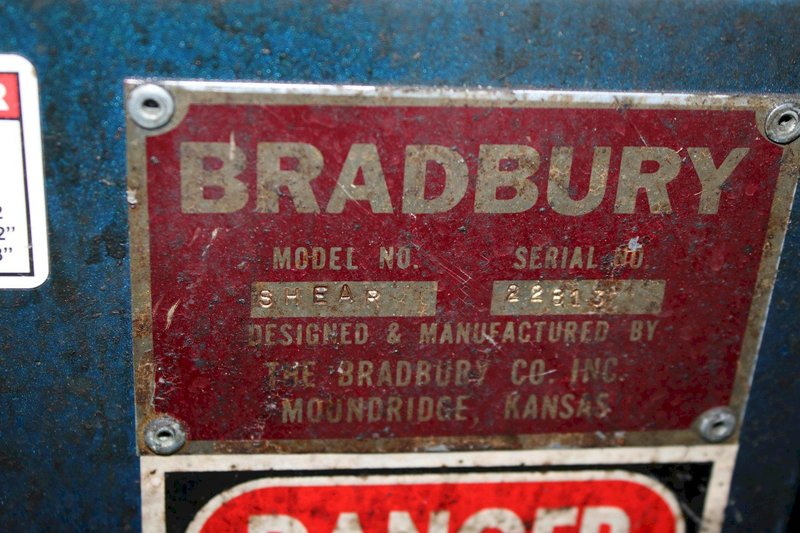54' BRADBURY HYDRAULIC SHEAR WITH PREPUNCH: STOCK #71627