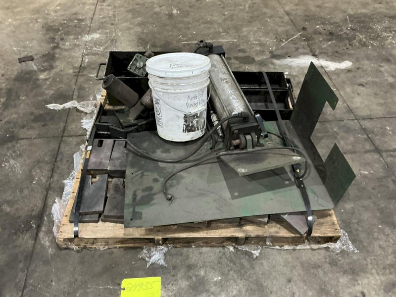 6" x 6" x 1/2" CONTROLLED AUTOMATION MODEL #ABL-74 AUTOMATIC ANGLE PUNCH &amp; SHEAR LINE: STOCK #24935