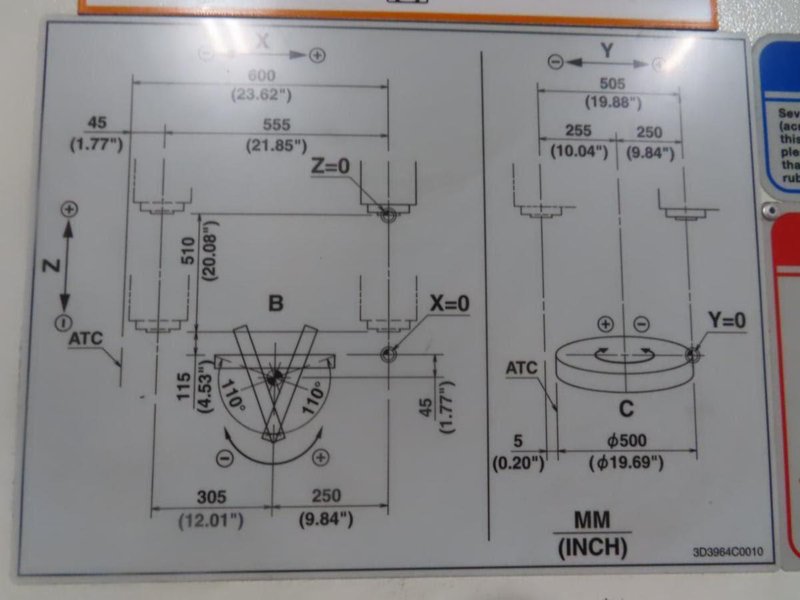 2022 Mazak VC-500A 5X Vertical Machining Center (#5734)