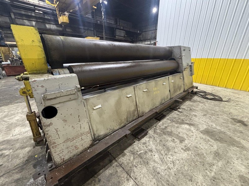 10' X 3/4" KUMLA PULLMAX MODEL #PV7H HYDRAULIC 3 ROLL PLATE ROLL: STOCK #22725
