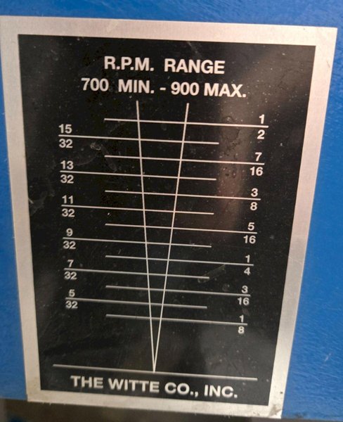 WITTE  LINEAR VIBRATING SCREEN TABLE 700 – 900 RPM  USED