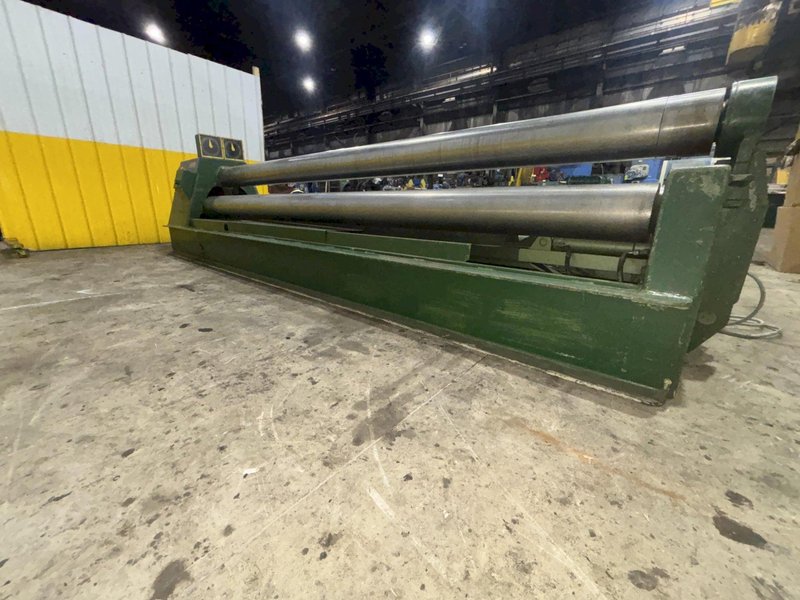 12&#039; X 1/4&quot; ROUNDO MODEL #PS-205 DOUBLE PINCH HYDRAULIC 3 ROLL PLATE ROLL: STOCK #23118