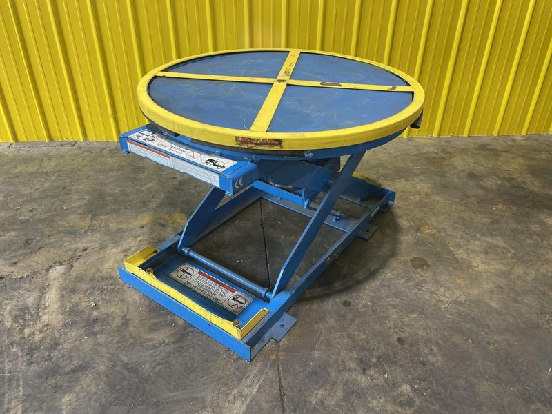 4,000 LBS X 43" BISHAMON EZ LOADER PNEUMATIC SCISSOR LIFT TABLE STOCK #2778