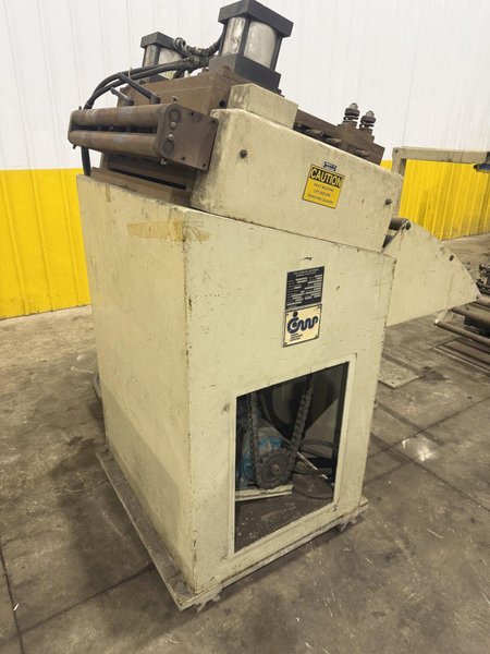 6,500 LB X 24" X .187" CWP COIL FEED LINE; DOUBLE END REEL, STRAIGHTENER, SERVO FEED: YOBRO #24604