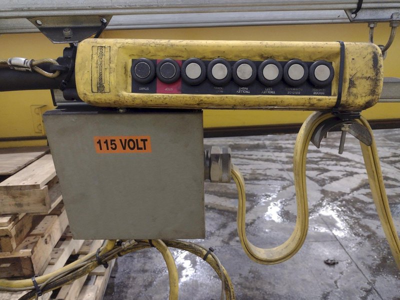 7.5 TON DESHAZO SINGLE GIRDER TOP RUNNING BRIDGE CRANE WITH STREET HOIST: YOBRO 24991