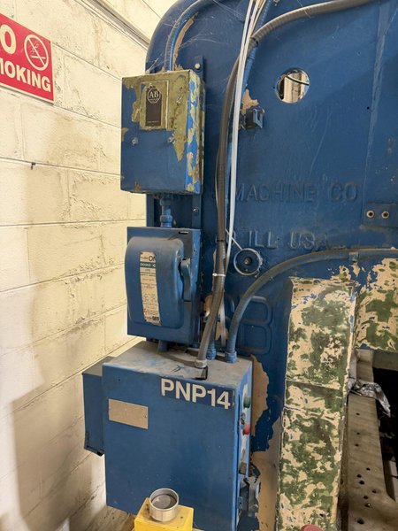 60 TON ROUSSELLE 6B-76 STRAIGHT SIDE DOUBLE CRANK PRESS. STOCK # 0759326