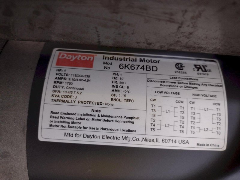 1,000 LBS LIFTILT MODEL #075CLD72-26-35 PART DUMPER: STOCK #23227