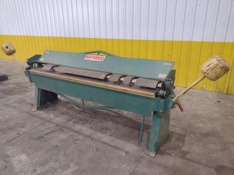8' X 14 GAUGE NATIONAL MODEL #U6-9614 BOX &amp; PAN FINGER BRAKE: YOBRO #25800