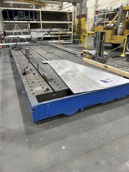 28&#039; x 7&#039; x 13&quot; Thick Cast Iron Floor Plate