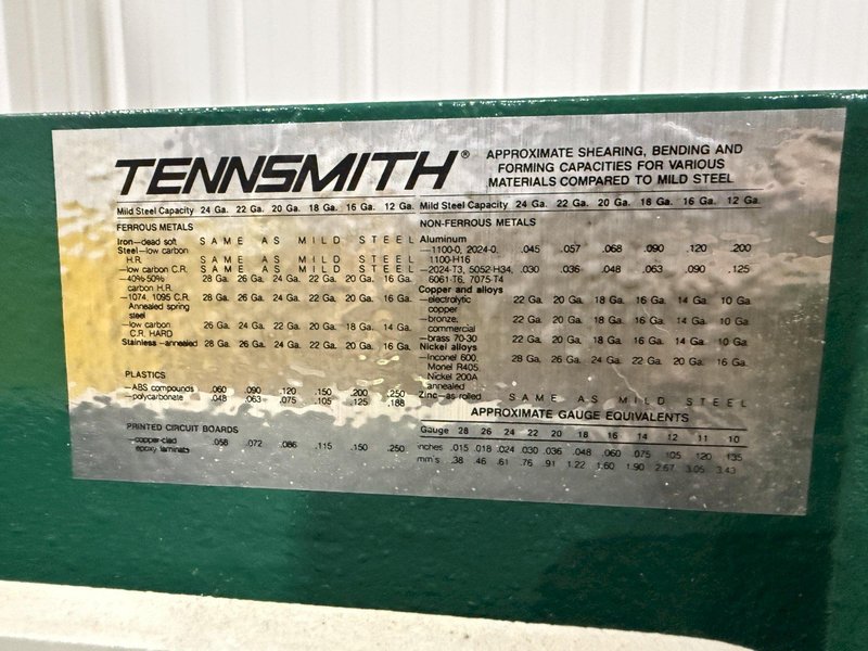 52" X 16 GAUGE NATIONAL MODEL #52-H HYDRAULIC POWER SHEAR, NEW ON SKID: YOBRO #24673