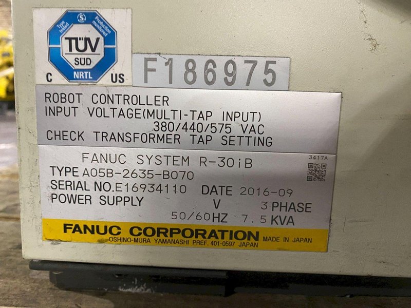 FANUC – R-2000iC/210F w/ R-30iB Controls REFURBISHED NO PENDANT OR CABLE