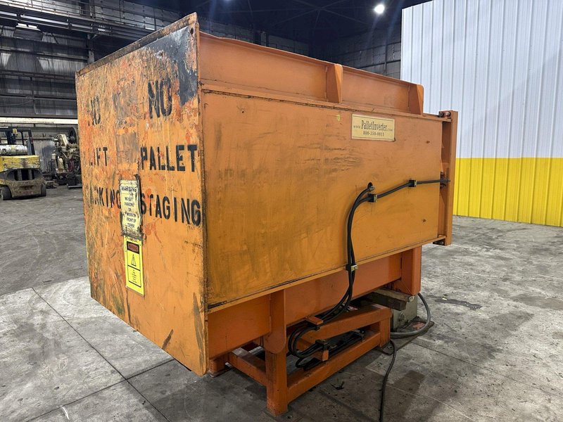 4,400 LBS CHERRY HYDRAULIC CLAMP &amp; FLIP PALLET INVERTER / TURNOVER MACHINE: STOCK #22320