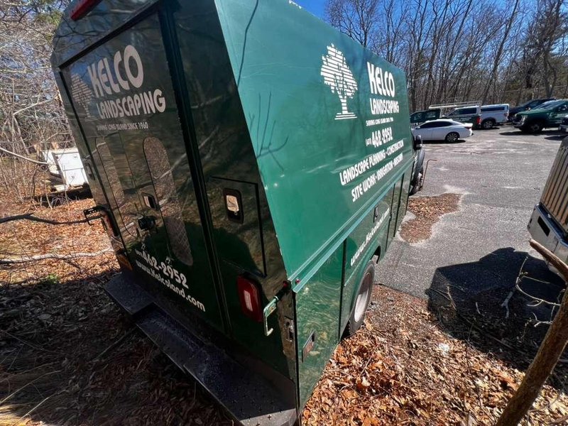 Ford F-550 Commercial Landscape Truck, 2017 – w/ Landscaping Box – Stake Bed, Power Stroke Diesel, Automatic