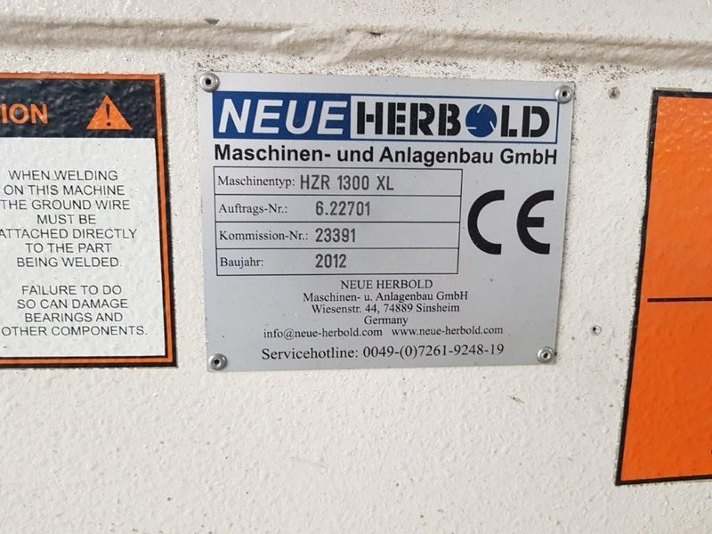 NEUE HERBOLD PLASTICS PROCESSING LINE / HEAVY DUTY PLASTICS SHREDDER