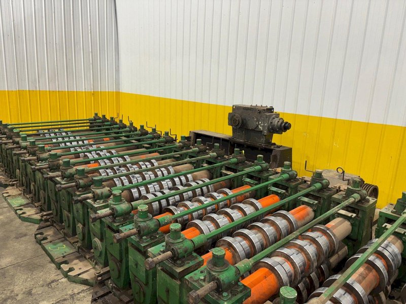 36" HI-RIB (7.2 TYPE) PANEL RAFTED ROLLFORMER LINE;  INCLUDES UNCOILER, ROLLFORMER &amp; FLYING CUTOFF SHEAR: YOBRO #24156