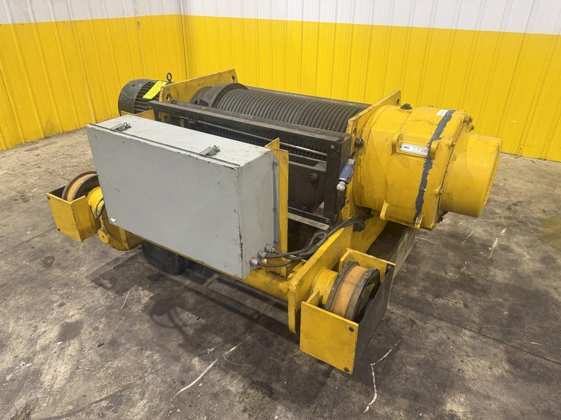 25 TON P&amp;H OVERHEAD BRIDGE CRANE HOIST, NEW 1998, 67" GAUGE: YOBRO #24847