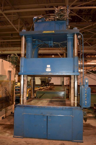 250 Ton Hannifin 4 Post Hydraulic Press, 30" STR, 35" DLO, 78" x 62" BA