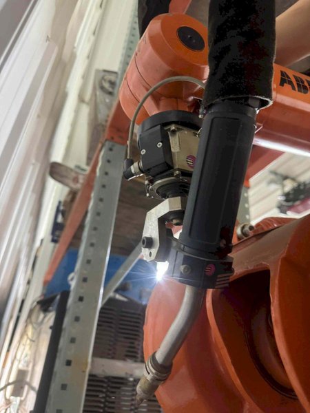 ABB IRB-1400 Welding Robot with Miller Deltaweld 452 and Robotic Interface II Weld Controller