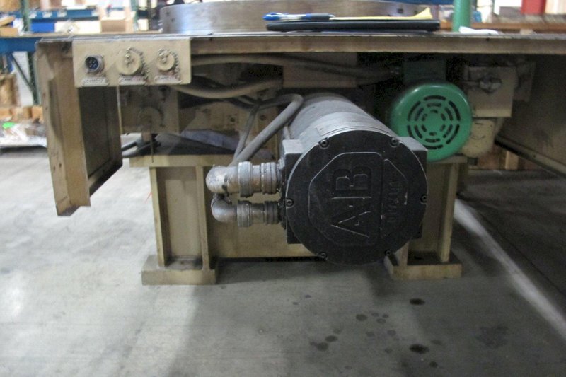 48&quot; Giddings &amp; Lewis CNC Hydrostatic Contouring Rotary Table with Inductosyn Scale &amp; Riser, New in 1993 (2005 Update)