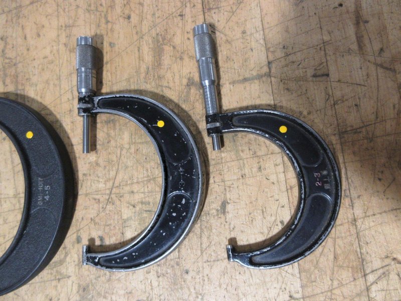 Micrometer Set 1" - 6", Various Brands in Set, with Wooden Case- Auction Item