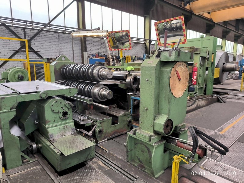 PEKRUN MASCHINENFABRIK 1520mm x 6.5mm 25 TON LOOPING PIT SLITTING LINE