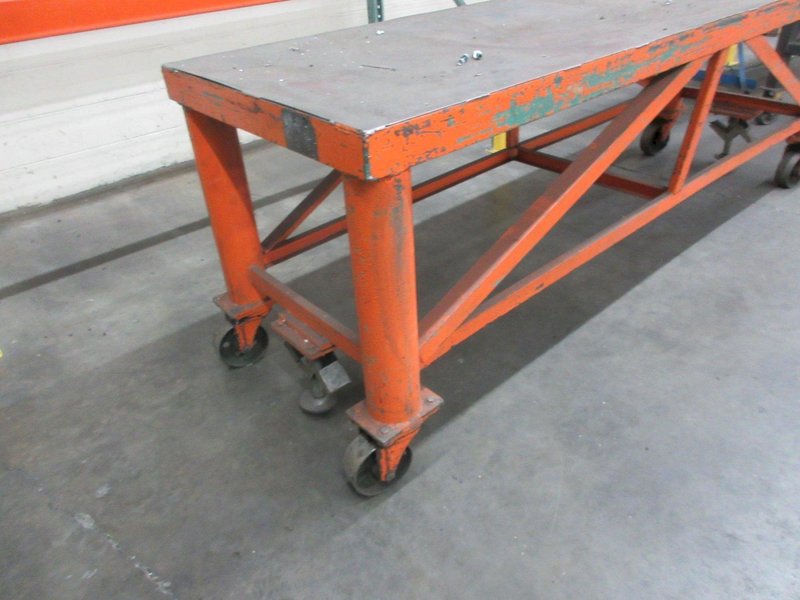 Heavy Duty Rolling Steel Cart With Brakes- Auction Item