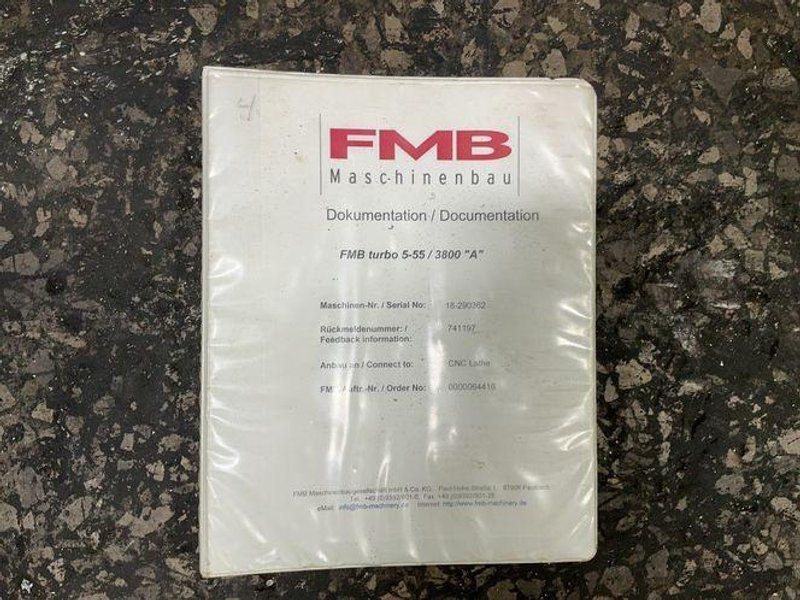 Edge Technologies 2” Bar Feeder - Fmb Turbo 5-55