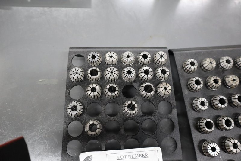 ER20 Flex Collets on 2 Divider Racks- Auction Item