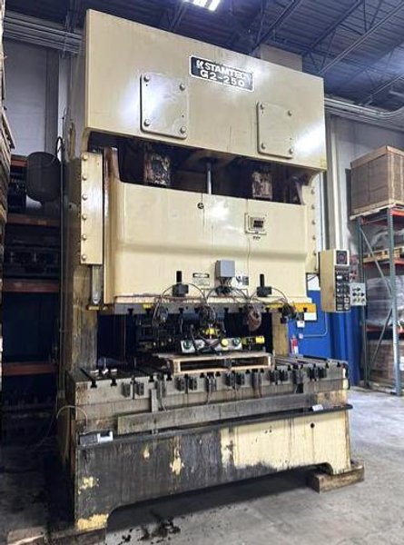 275 TON STAMTEC G2-250 GAP FRAME STAMPING PRESS. STOCK # 0983926