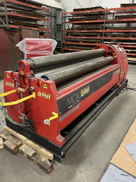 3/8″ X 8’ Davi MCA 2522 CNC Plate Roll, 2018