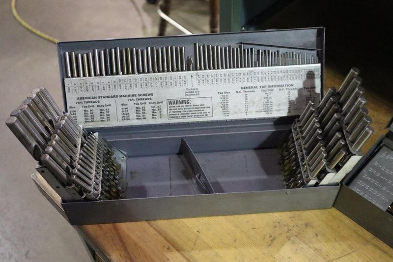 Huot Drill Indexes with Drills (3): Fractional, Letter and Decimal Drills- Auction Item