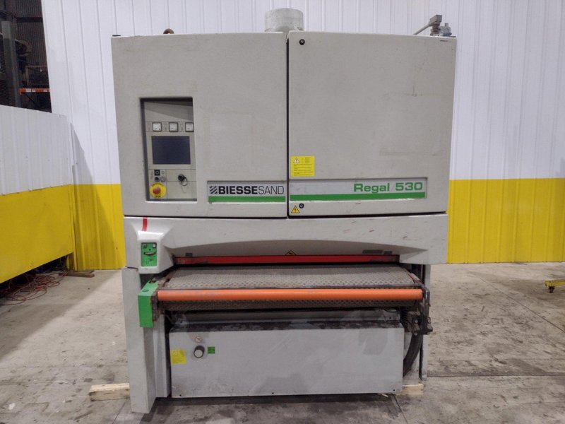 53" x 3 HEAD BIESSE REGAL MODEL #530-1350 WIDE BELT SANDER FINISHER: STOCK #22074