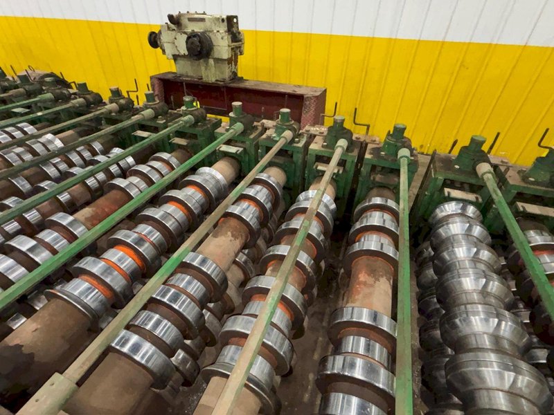 36" HI-RIB (7.2 TYPE) PANEL RAFTED ROLLFORMER LINE;  INCLUDES UNCOILER, ROLLFORMER &amp; FLYING CUTOFF SHEAR: YOBRO #24156