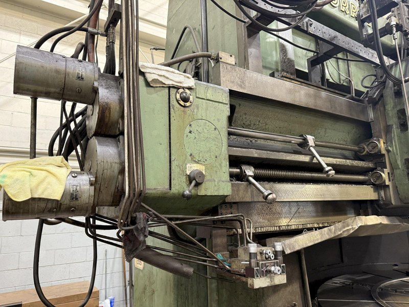 110&quot; DORRIES 3-HEAD VERTICAL TURRET LATHE VTL, 60&quot; PART HEIGHT: YOBRO #23904