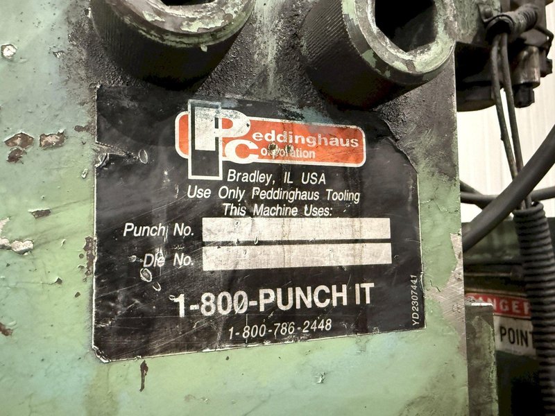 6" X 6" PEDDINGHAUS MODEL #623-L HYDRAULIC ANGLE-MASTER PUNCH &amp; SHEAR LINE: STOCK #22941
