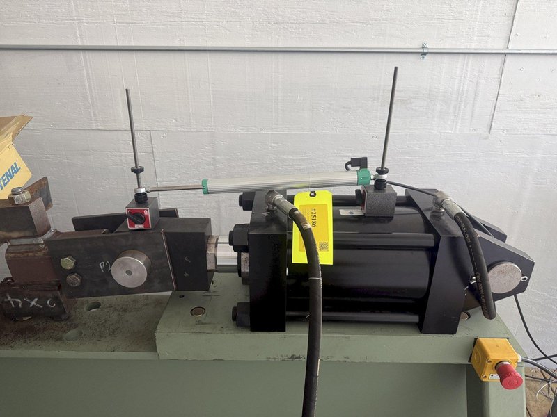 200 TON X 15' BEECHE WIRE CABLE FORCE TENSILE HYDRAULIC TEST BENCH, WITH CONTROLLER &amp; DISPLAY, NEW 2020: YOBRO #25186