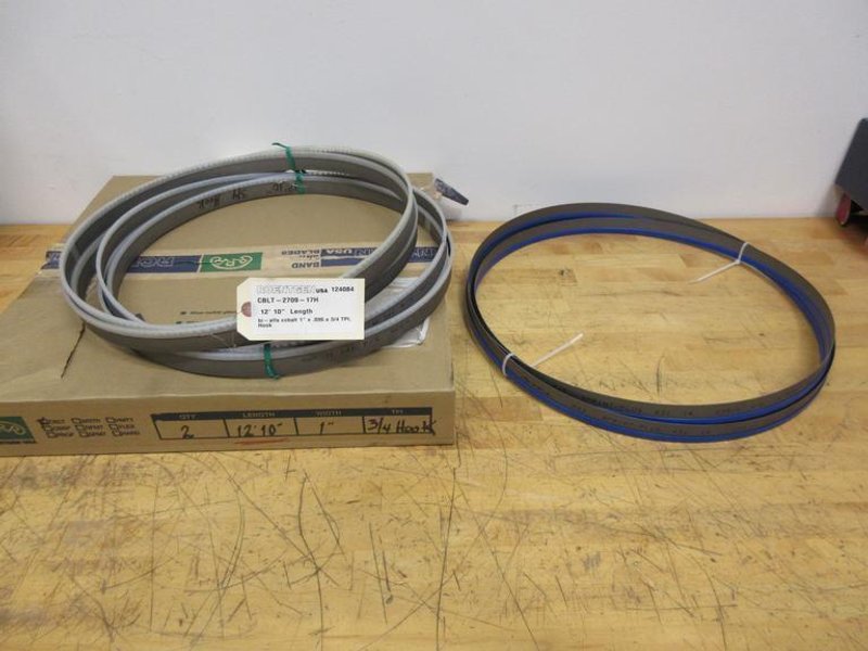 Bandsaw Blades 12' 10" 1"W 3/4 TPI .035" (2) &amp; Arntz .035 4/6 TPI 1" W (Unknown Length)  - NEW- Auction Item