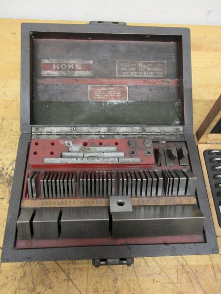 Hoke Gage Block Set, Ralmike 3/4" Round Gage Block Set, Brown &amp; Sharpe 6" x 1" Sine Bar- Auction Item