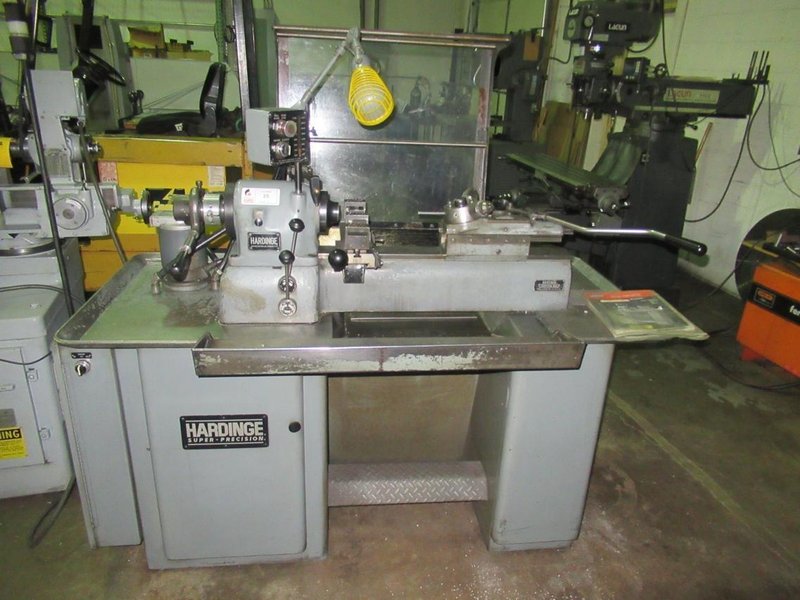 Hardinge DV-59 Second Operation Lathe, Vbl Speed, End Turret, Prod X Slide, 5C Collets- Auction Item
